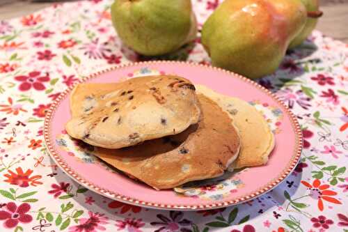 Crêpes aux poires et chocolat