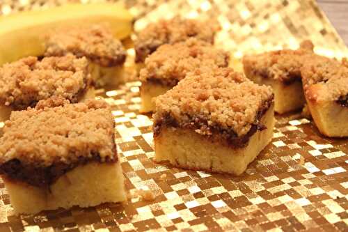 Crumb cake à la banane et au chocolat