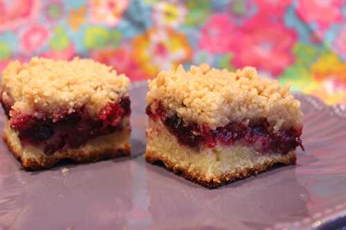 Crumb cake au cassis