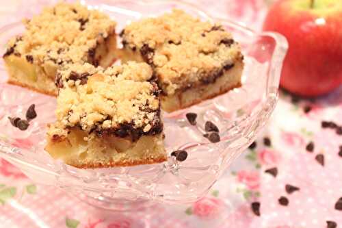 Crumb cake pomme-chocolat