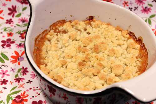 Crumble à la compote de pommes