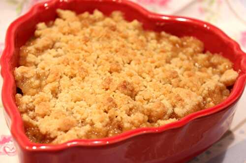 Crumble à la mirabelle (fruits compotés)