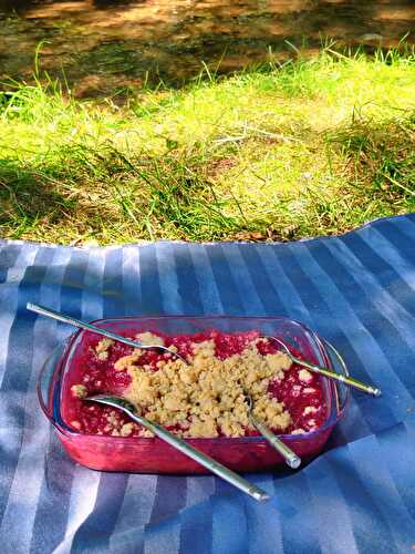 Crumble aux quetsches