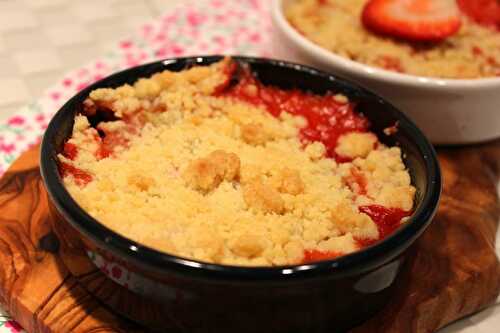 Crumble fraise-rhubarbe