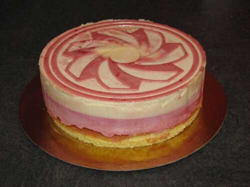 Entremets acidulé framboise-citron