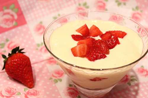 (Faux) tiramisu aux fraises