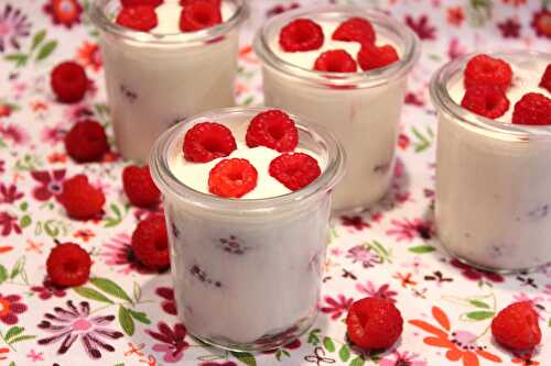 Fromage blanc aux framboises