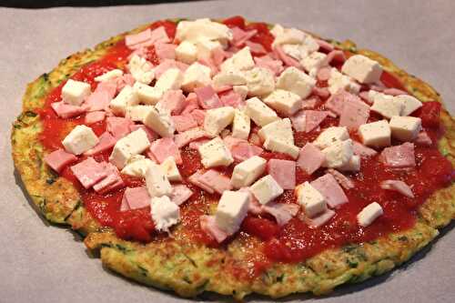 Galette de courgette façon pizza