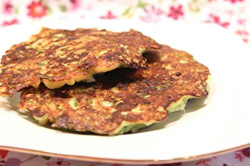 Galettes de coquillettes aux courgettes