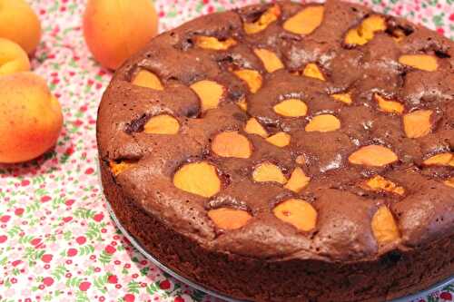 Gâteau au chocolat et abricots