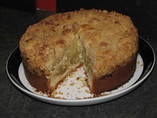 Gâteau aux pommes et poires façon crumble