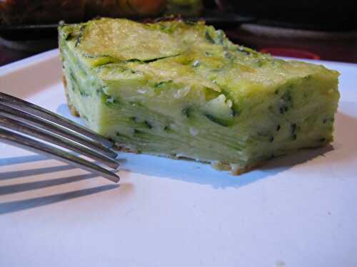 Gâteau invisible aux courgettes