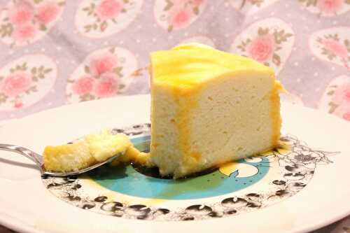 Gâteau mousseux au fromage blanc à la vapeur