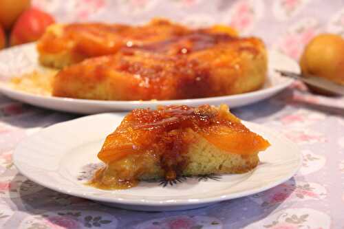 Gâteau renversé aux abricots