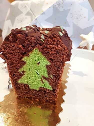 Gâteau surprise de Noël (sapin caché)