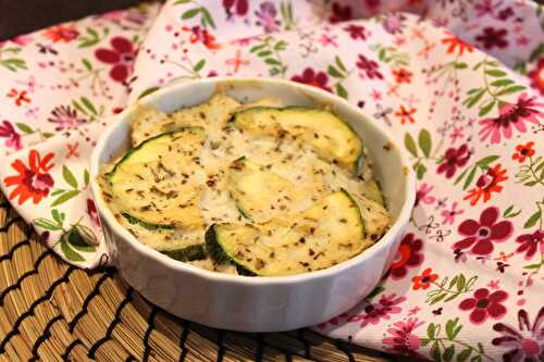 Gratin de courgettes au tofu soyeux (recette vegan)