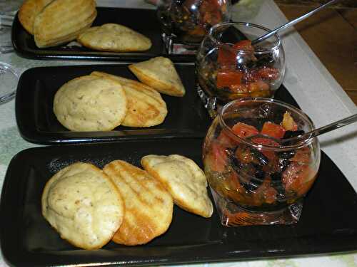 Madeleines aux anchois et herbes de Provence