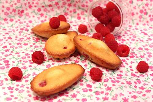 Madeleines aux framboises