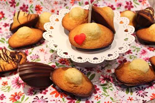 Madeleines en coque au chocolat