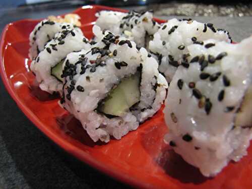 Makis california rolls au concombre