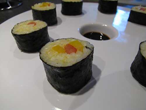 Makis curry-poivrons