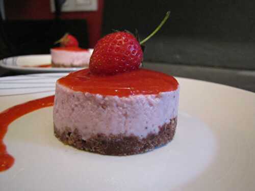 Mini cheesecake aux fraises