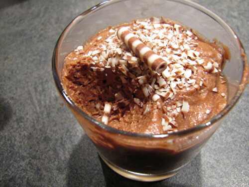 Mousse au chocolat à la crème de marron