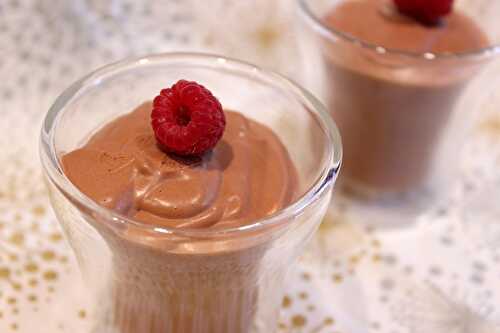 Mousse au chocolat sans oeuf (recette vegan)