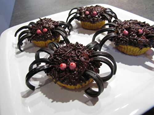 Muffins-araignées au potimarron (recette spéciale Halloween !)