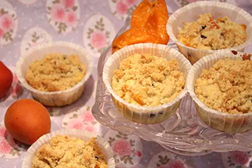 Muffins aux abricots et au crumble