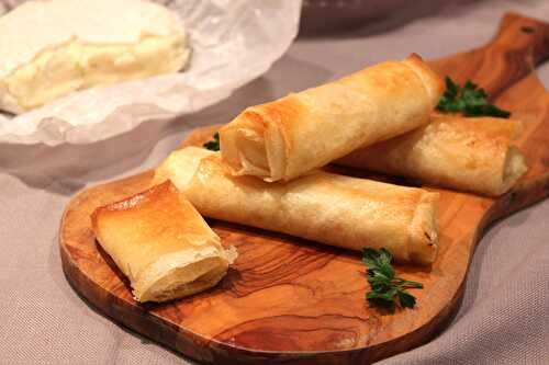 Nems au camembert en feuilles de brick