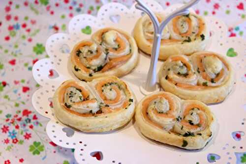 Palmiers au saumon fumé