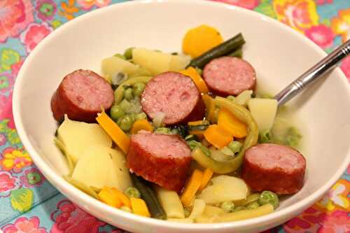 Poêlée de légumes et saucisse à cuire