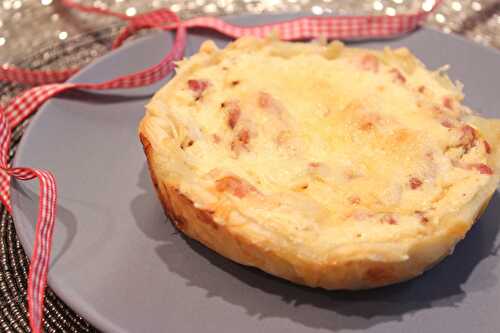 Quiche presque lorraine (sans oeufs)