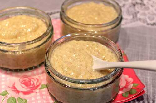 Riz au lait traditionnel à la vanille