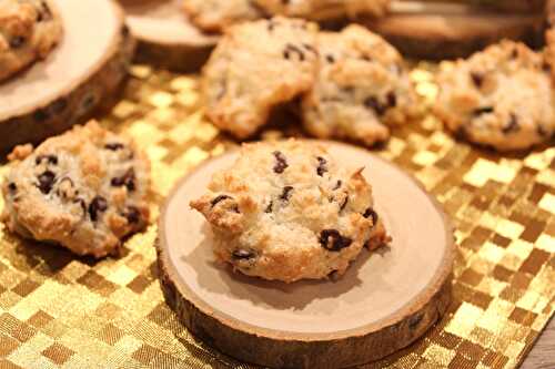 Rochers à la noix de coco et pépites de chocolat (bredeles)