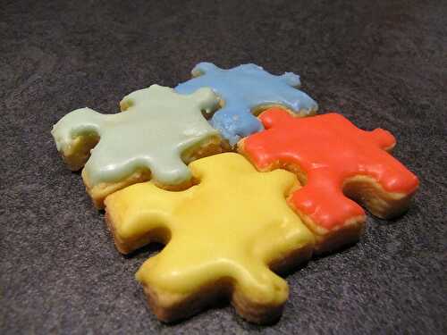 Sablés puzzle rigolos