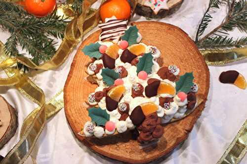 Sapin de Noël façon number cake à la clémentine et au chocolat – Eva Cuisine