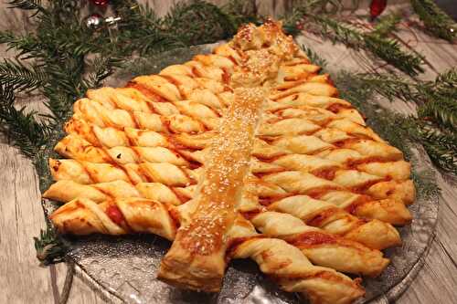 Sapin feuilleté pour l’apéritif de Noël