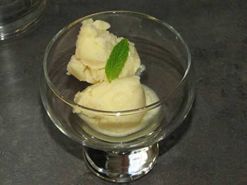 Sorbet aux 2 pêches