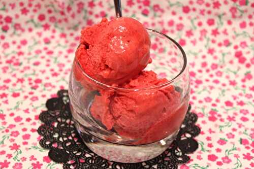 Sorbet framboise-groseille