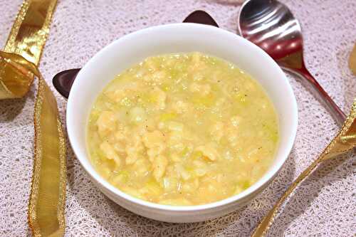 Soupe de knepfles aux poireaux – Eva Cuisine