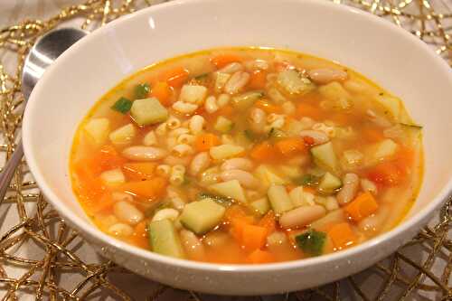 Soupe express façon minestrone