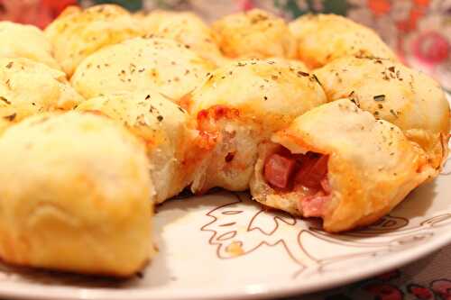 Stuffed pizza rolls (Pizza à partager à l’apéro)