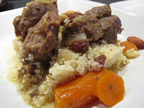 Tajine d’agneau aux raisins secs