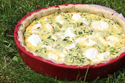 Tarte à la courgette et au chèvre frais