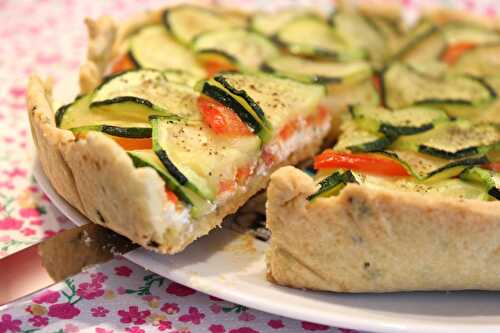 Tarte à la courgette, tomate et ricotta