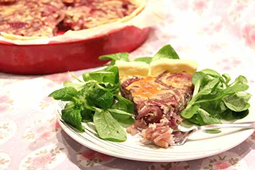 Tarte aux oignons rouges