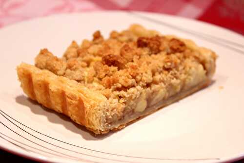 Tarte aux pommes à la crème de marron et crumble