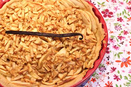 Tarte aux pommes à la vanille